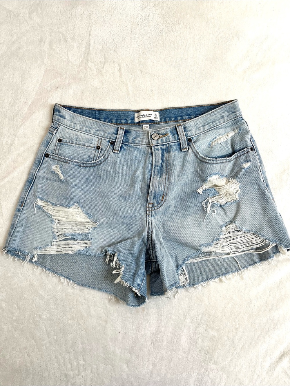 Abercrombie & Fitch Mid Rise Denim Shorts